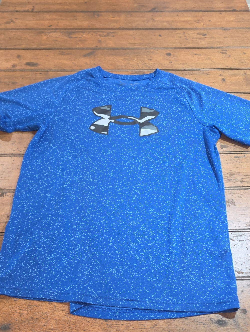 Under Armour Royal Blue Short Sleeve Tech Tee with Logo